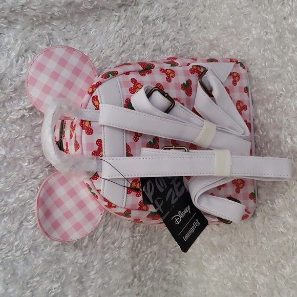 NWT Loungefly Minnie Ears Strawberry set - Picture 2 of 16